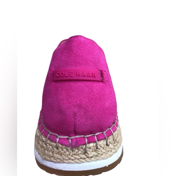 Cole Haan Cloudfeel Espadrille Pink Suede Loafer Slip On Shoes Size 7.5B - Picture 12 of 15